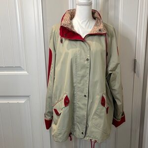 1 Madison Windbreaker Rain Coat Jacket Size XL